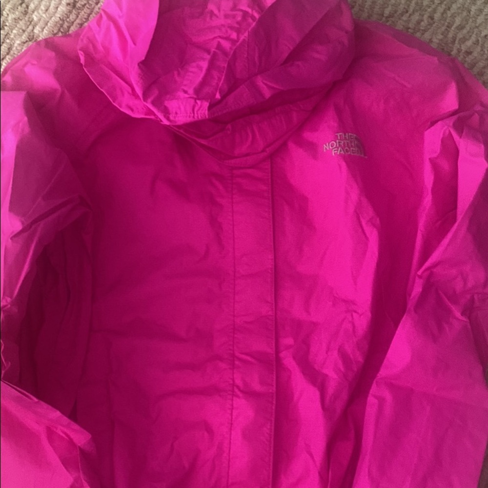 Womens North face windbreaker, Hot pink, Womens size Small